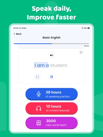 Learn English & Practice Daily iPad screenshot