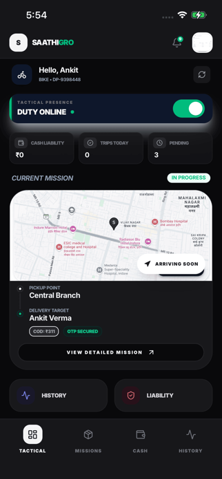 Saathigro Delivery Screenshot 1 of 5