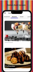 Recipes Italian Food app screenshot #2 for iPhone