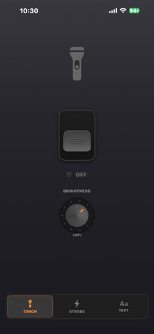 Torch AB Strobe and Texts iPhone screenshot
