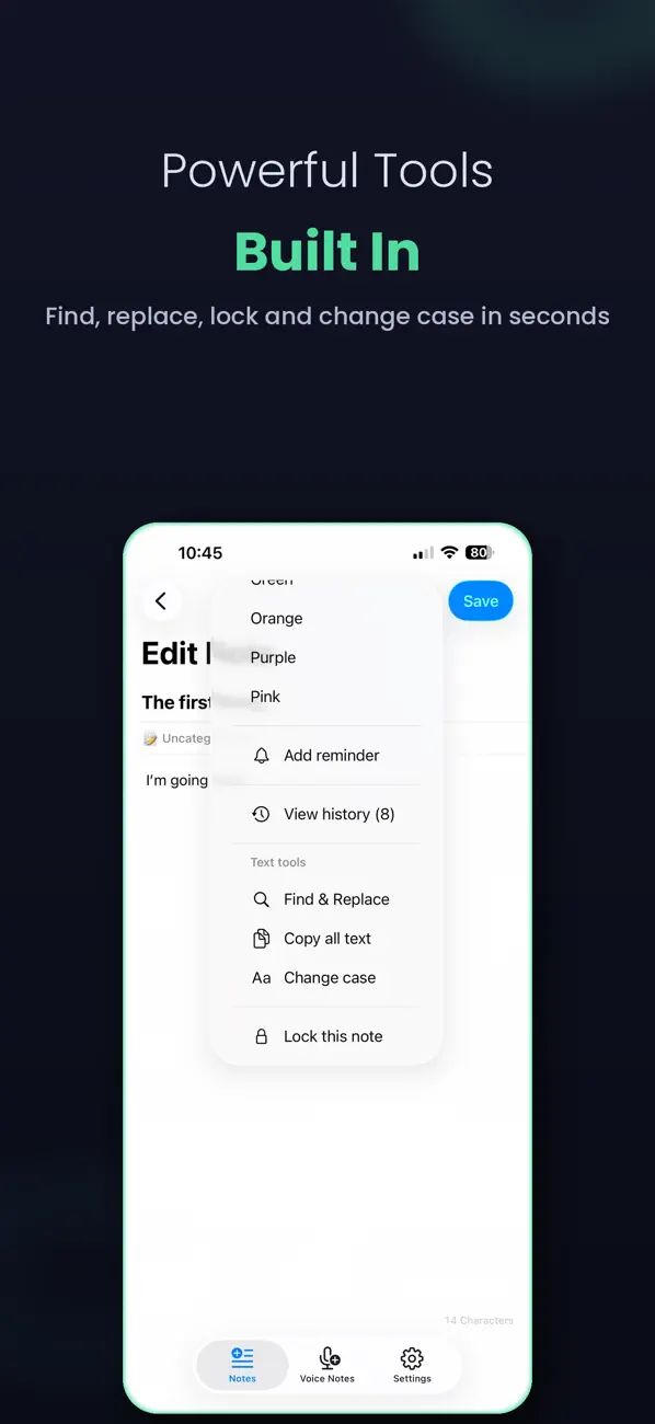 Screenshot #2 pour Local Notas Secreta, eNotes