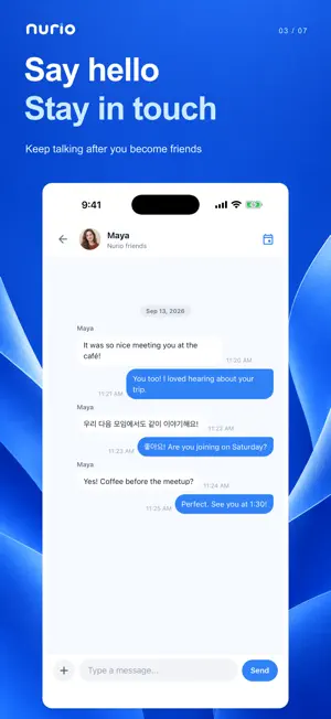 nurio - Social & Language Club screenshot 4