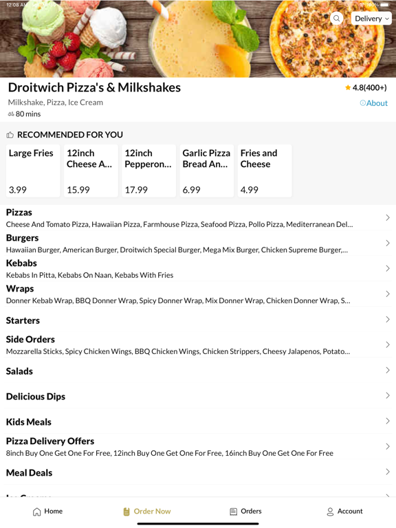Screenshot #6 pour Droitwich Pizza's & Milkshakes