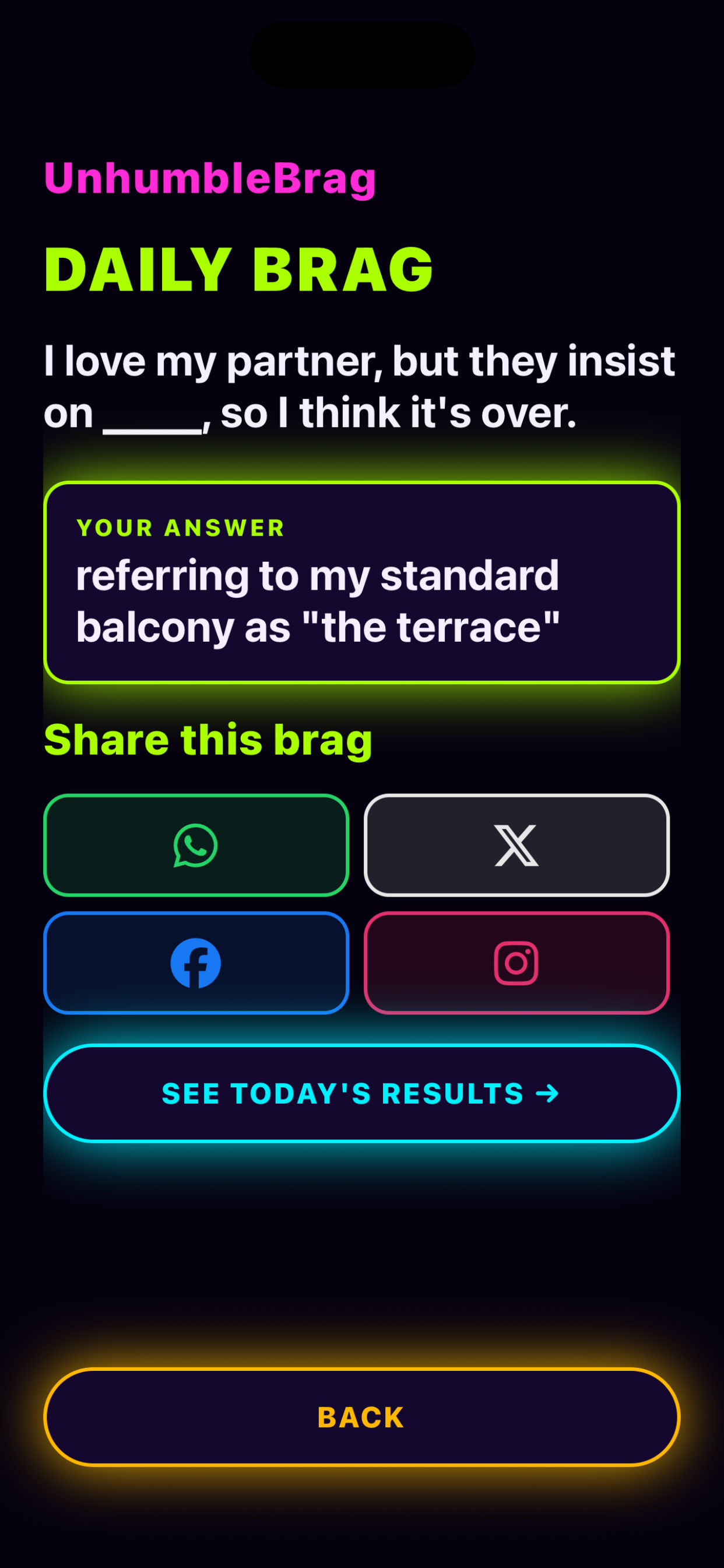 UnhumbleBrag screenshot 9