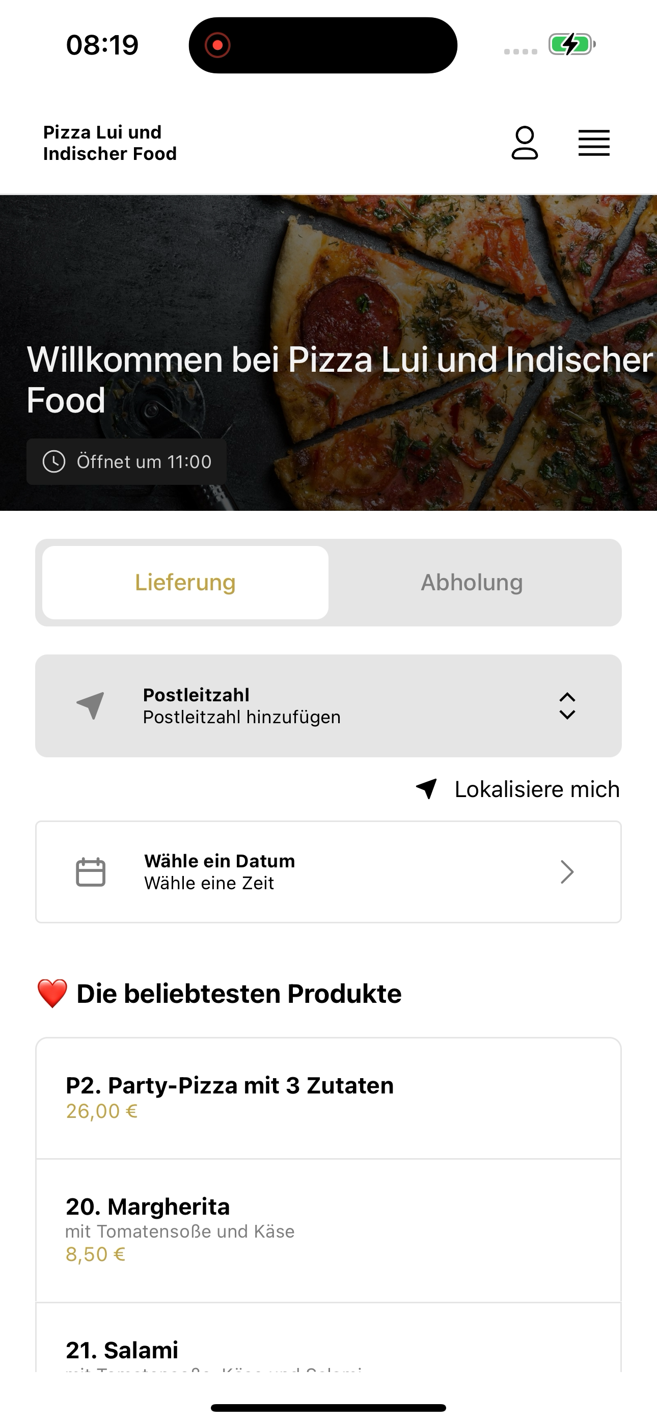 Pizza Lui und Indischer Food screenshot 5