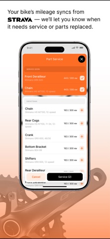 Tiiks: Bike service tracker iPhone screenshot