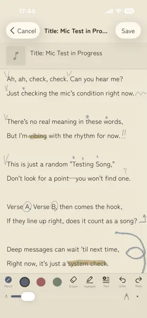 Lyric Canvas screenshot 3