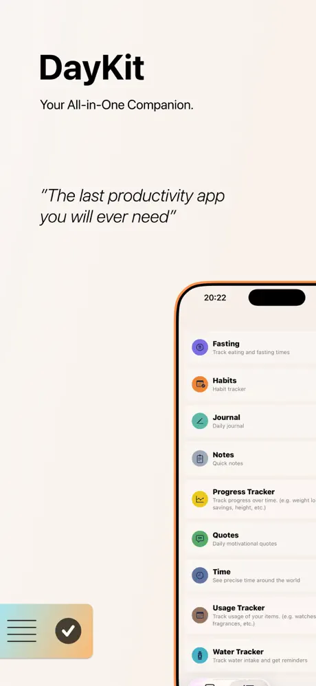 DayKit: Daily Routine Tracker 每日生活管理应用截图