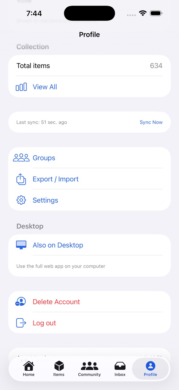 iPhone screenshot