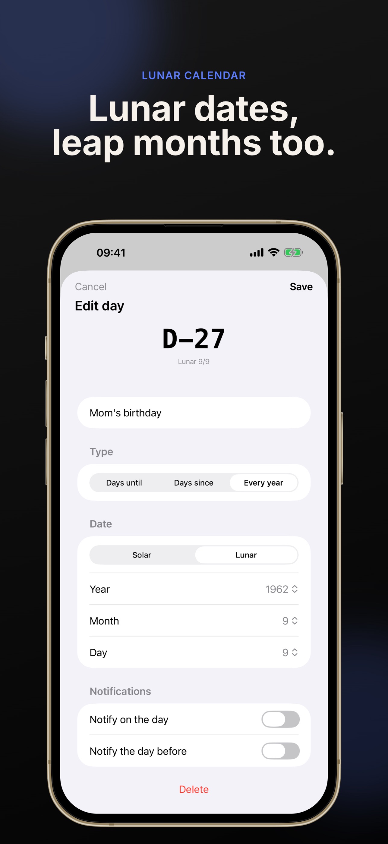 Screenshot 2 of Day: Days Until & Days Since