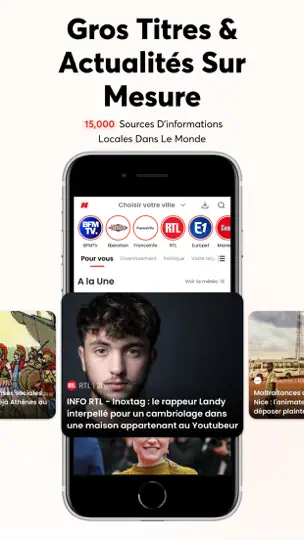 Capture d'écran de Opera News sur iPhone 1