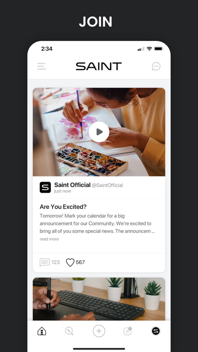 Saint Social Screenshot