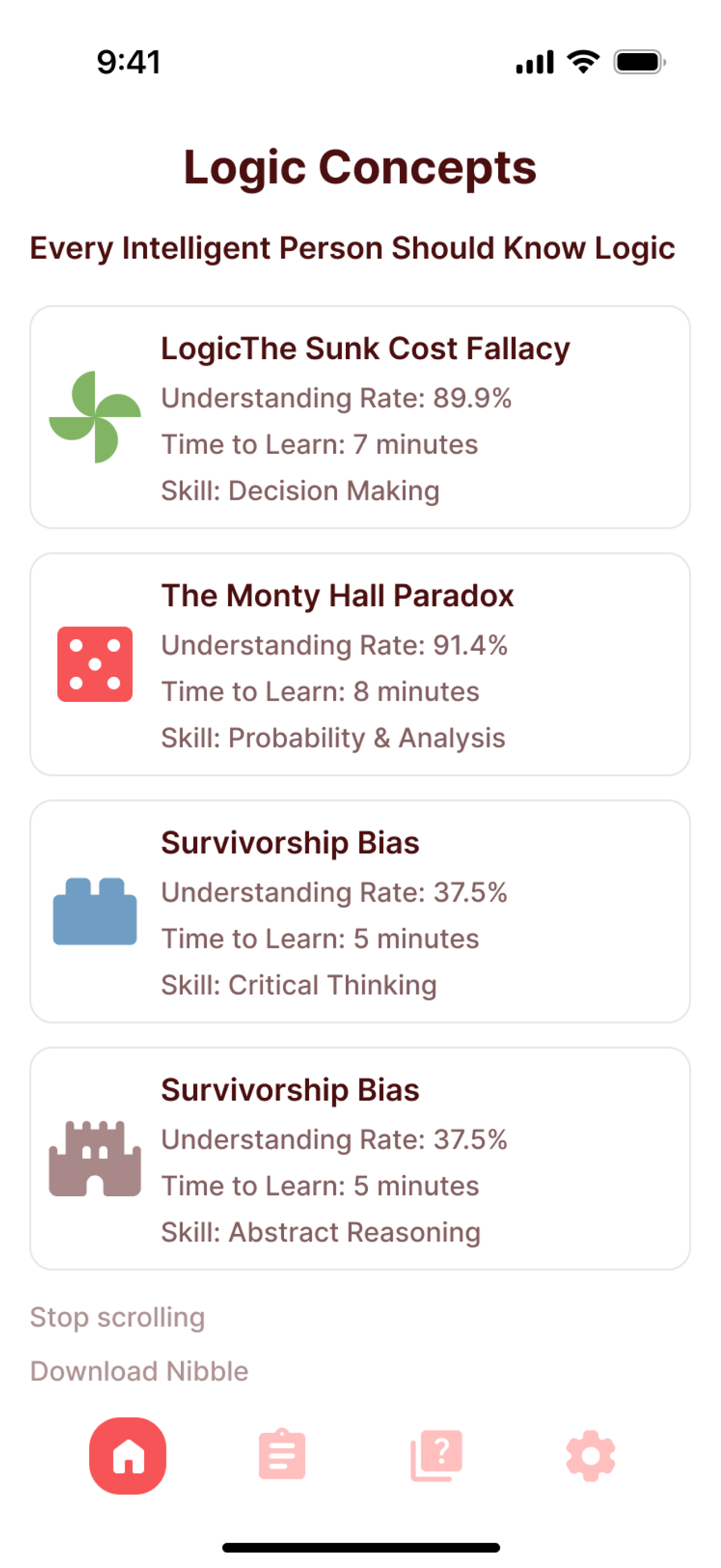 Quite Logical: Test & Concep