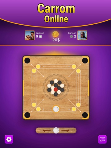 Carrom Board Online Skill Game iPad screenshot