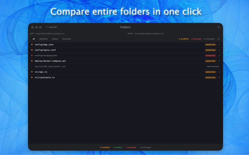 #5. SeamDiff (macOS) By: Ihor Kuzyk