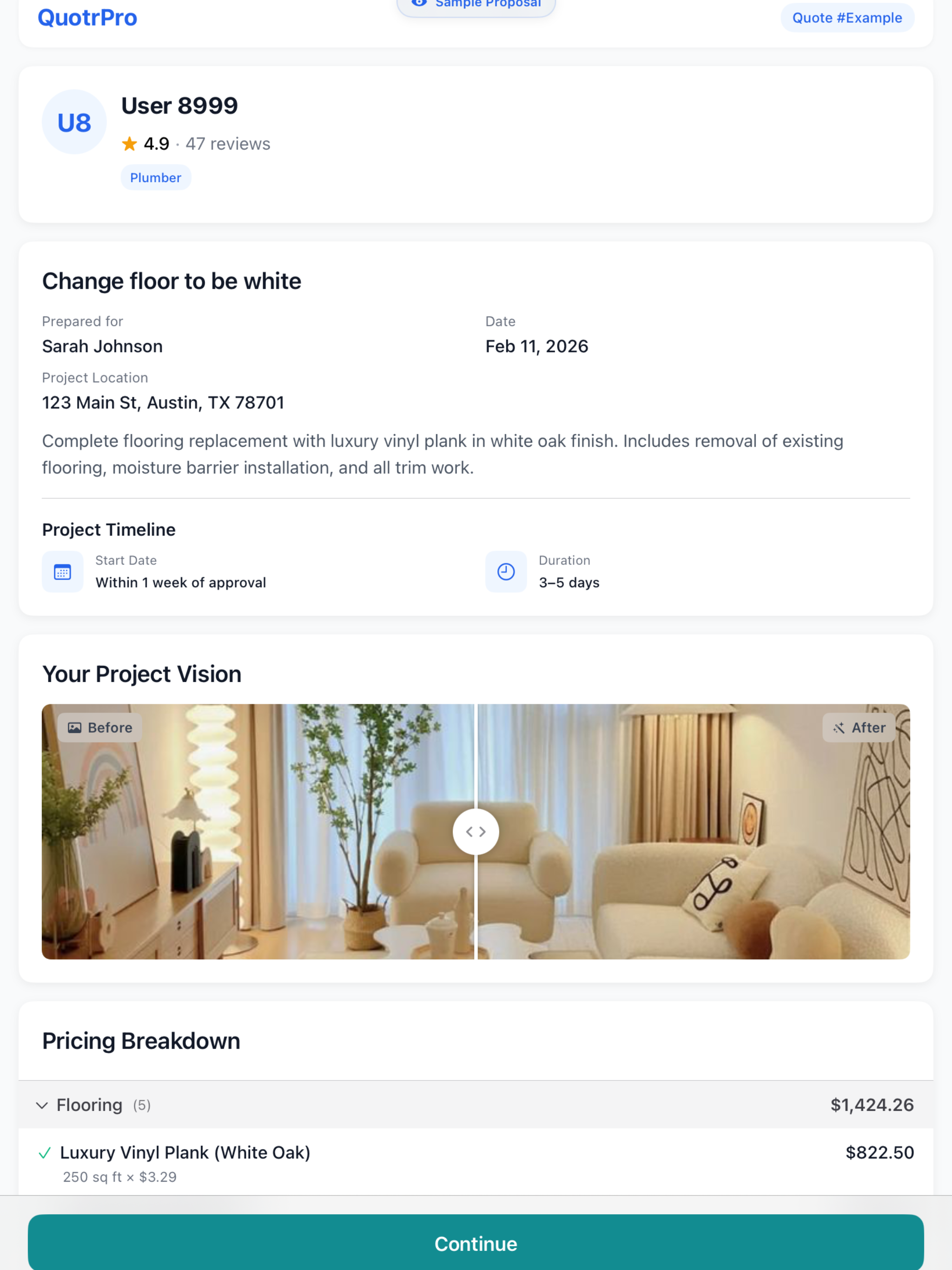 Quotr Pro - AI Estimate Maker