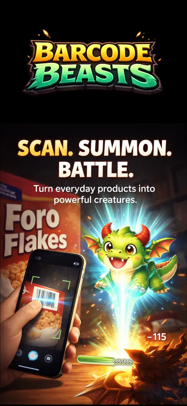 #1. Barcode Beasts (iOS) By: MATTHEW LAWRIE LAFFERTY