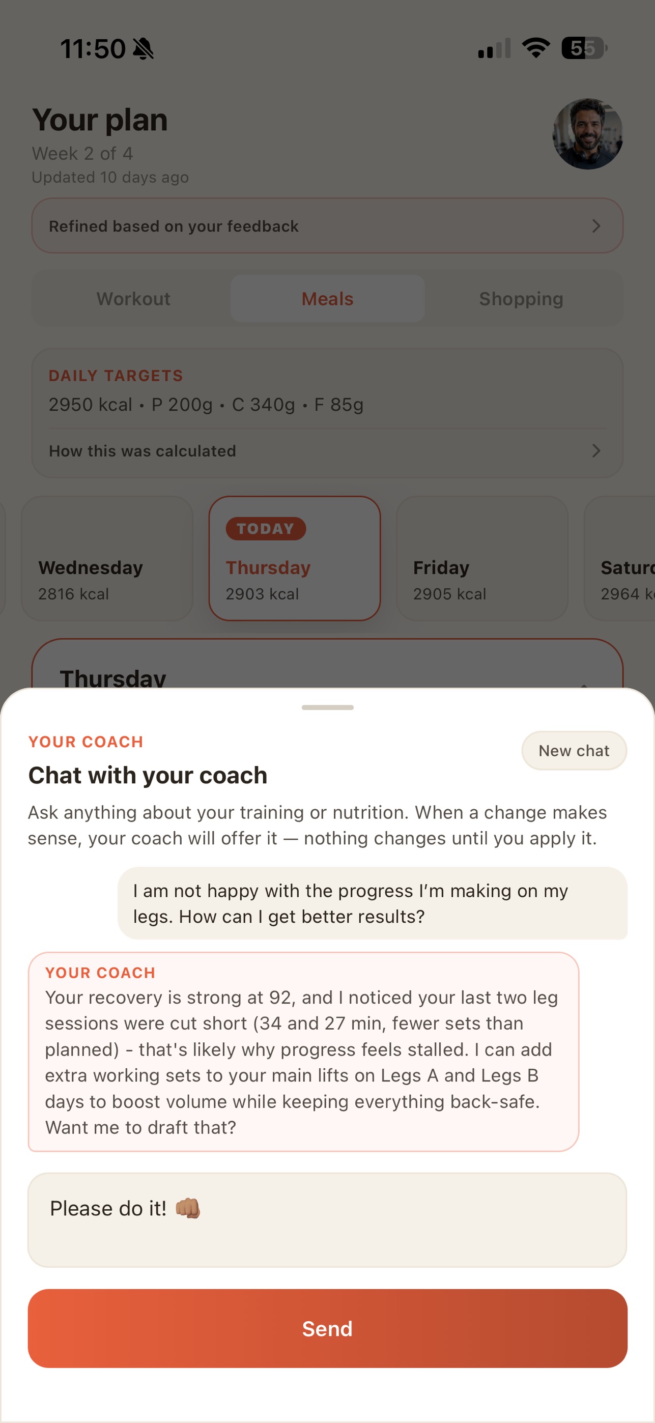 Screenshot 3 of ForgeForm AI Personal Trainer