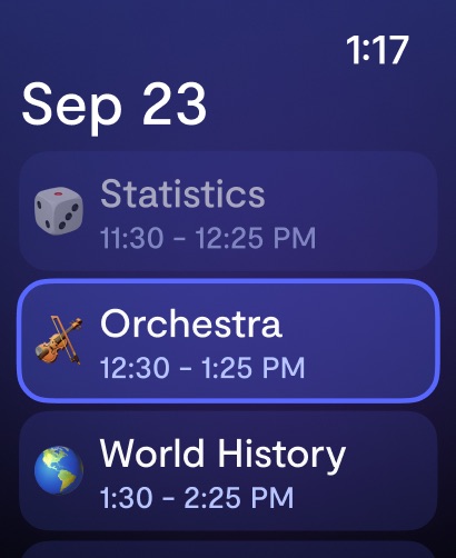 Saturn Calendar: official Apple Watch preview 2 (opens full image in a new tab)