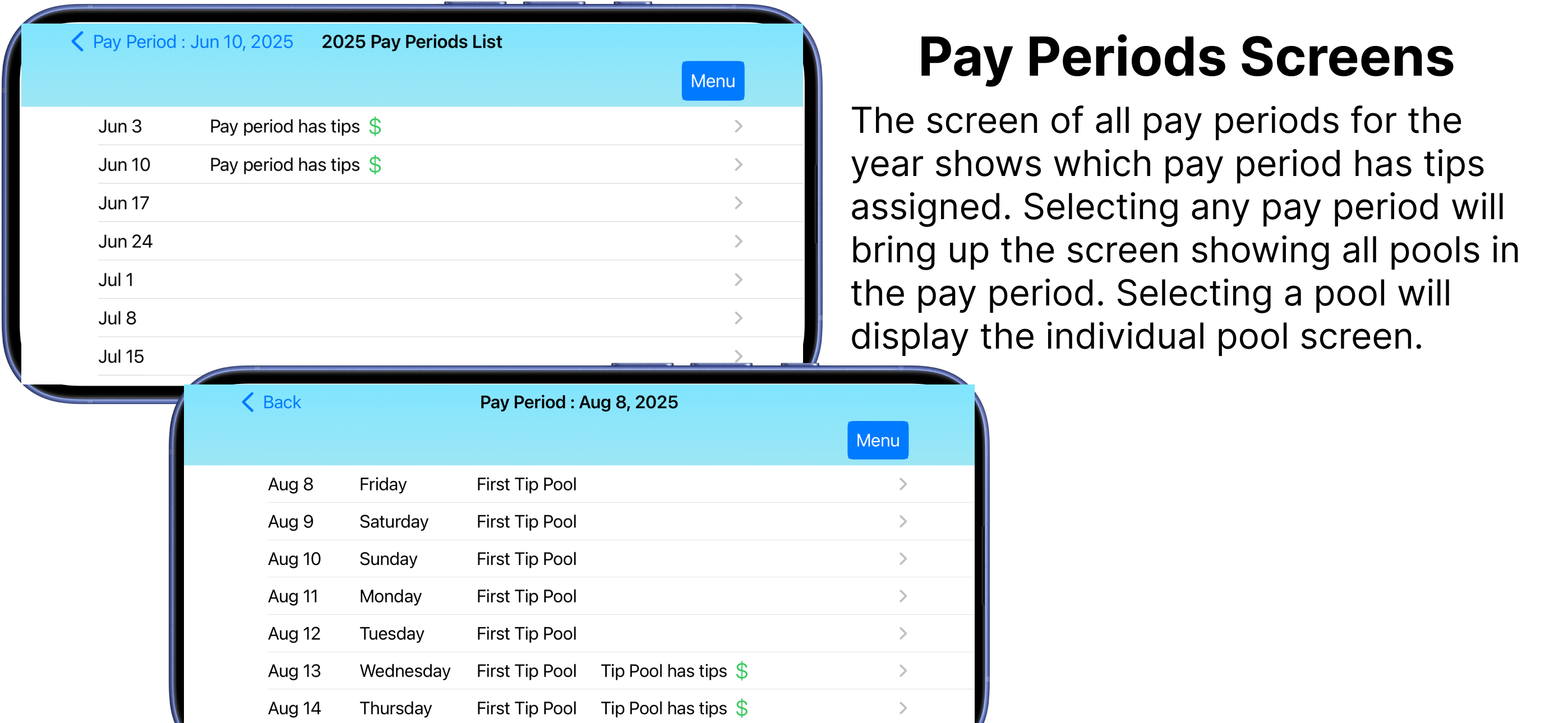Tip Pool+