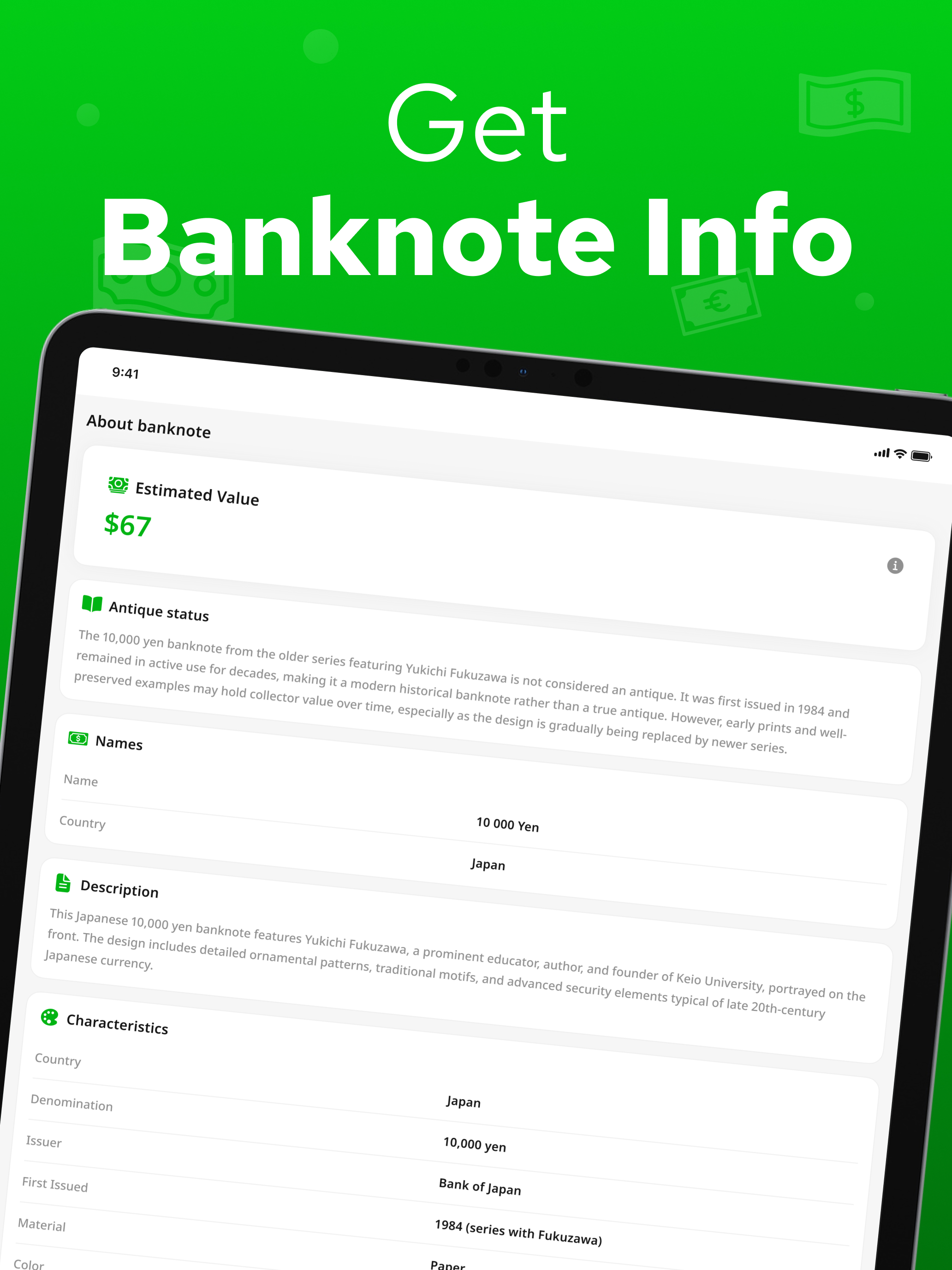 Banknote Identifier Banknotum screenshot 11