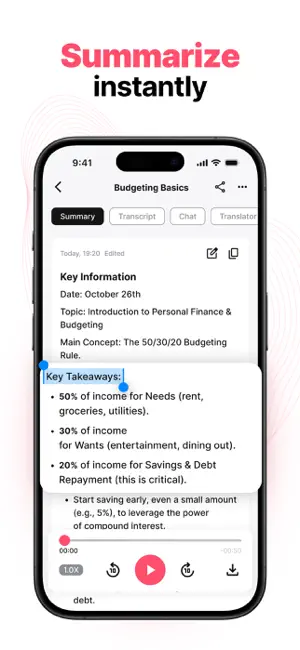 Say Notes: AI Speech to text screenshot 4