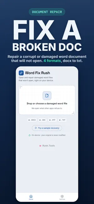 DOCX Repair: DOC File Recovery screenshot 1