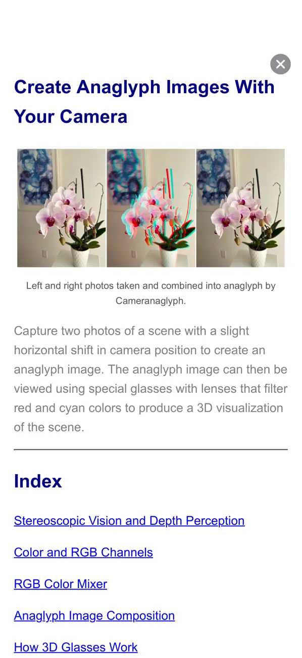 Screenshot #2 pour Cameranaglyph