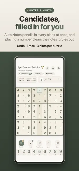 Eye-Comfort Sudoku: Classic screenshot 3