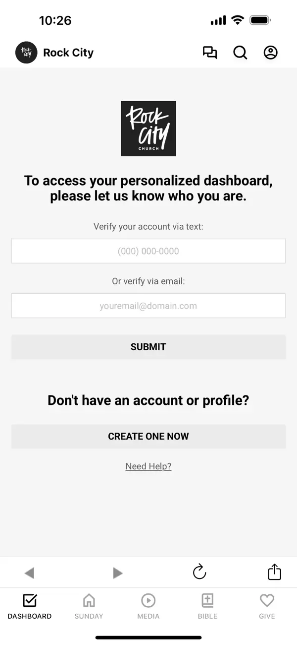 Screenshot #1 pour Rock City Church App