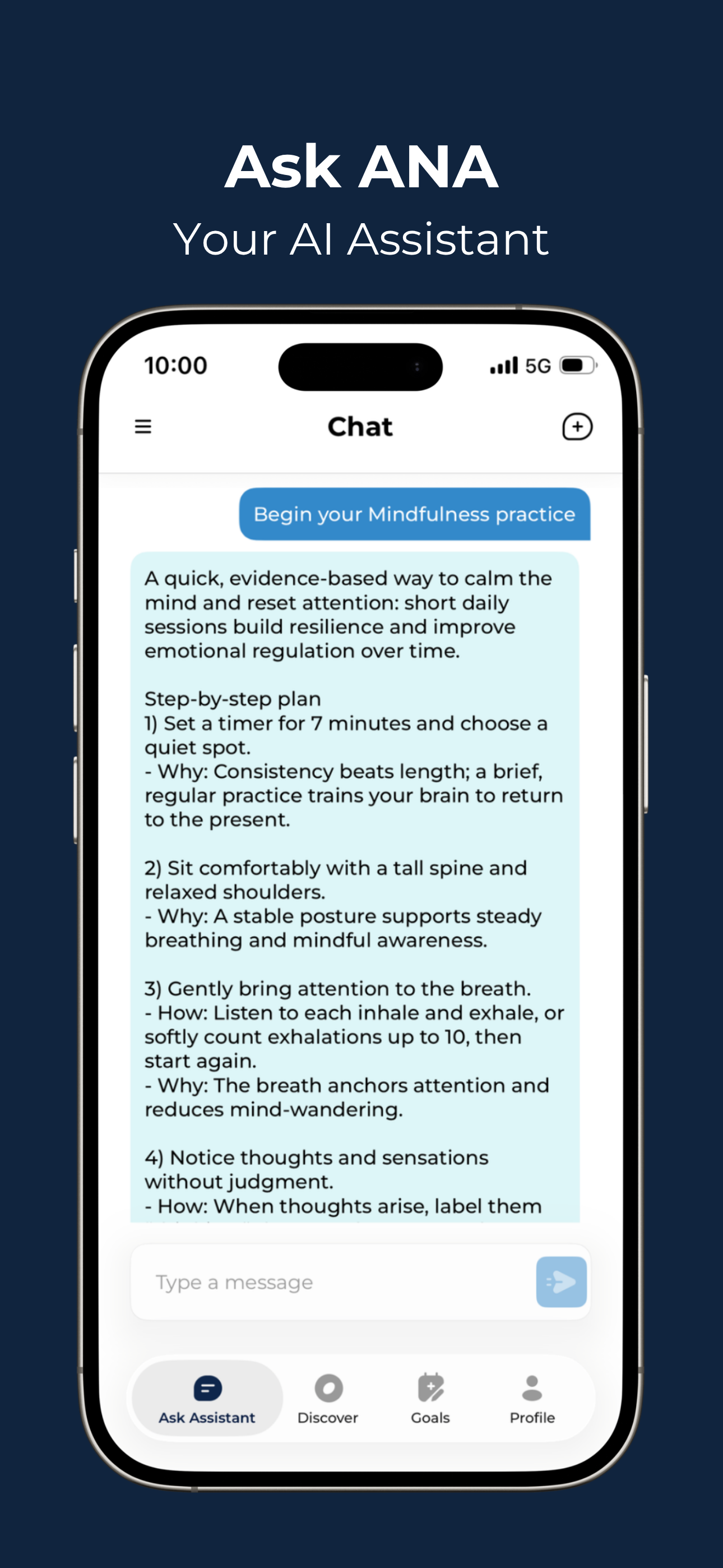 Ask ANA: Wellness AI screenshot 2