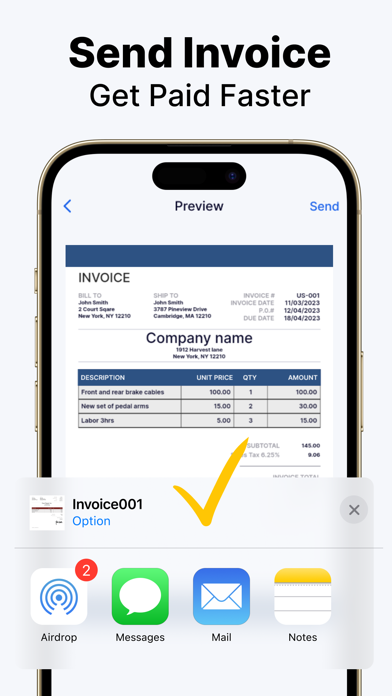 Invoice Generator－Estimate App Screenshot