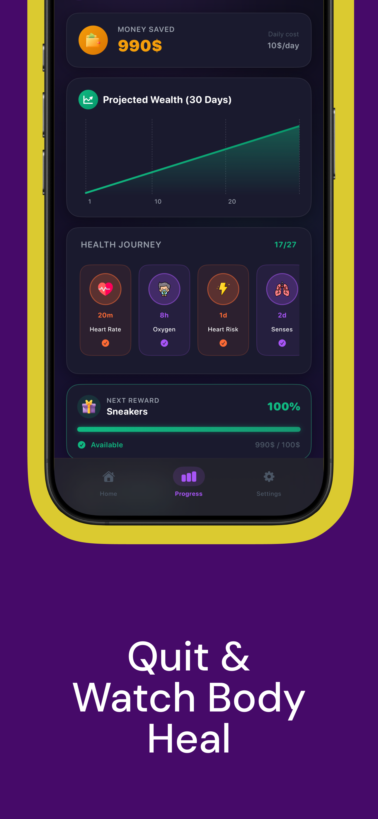 Quit Smoking: Streak Tracker