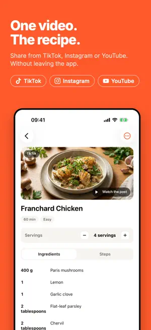 Bouillon: Video to Recipe screenshot 1