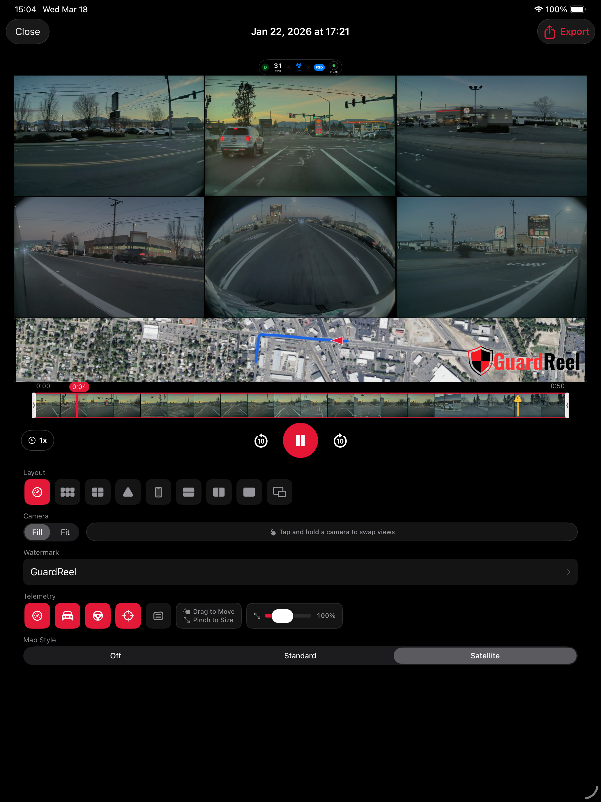 GuardReel - Dashcam Editor