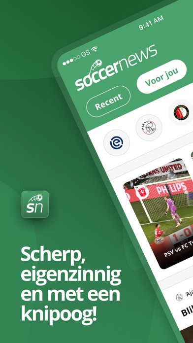 Screenshot #1 pour SoccerNews.nl