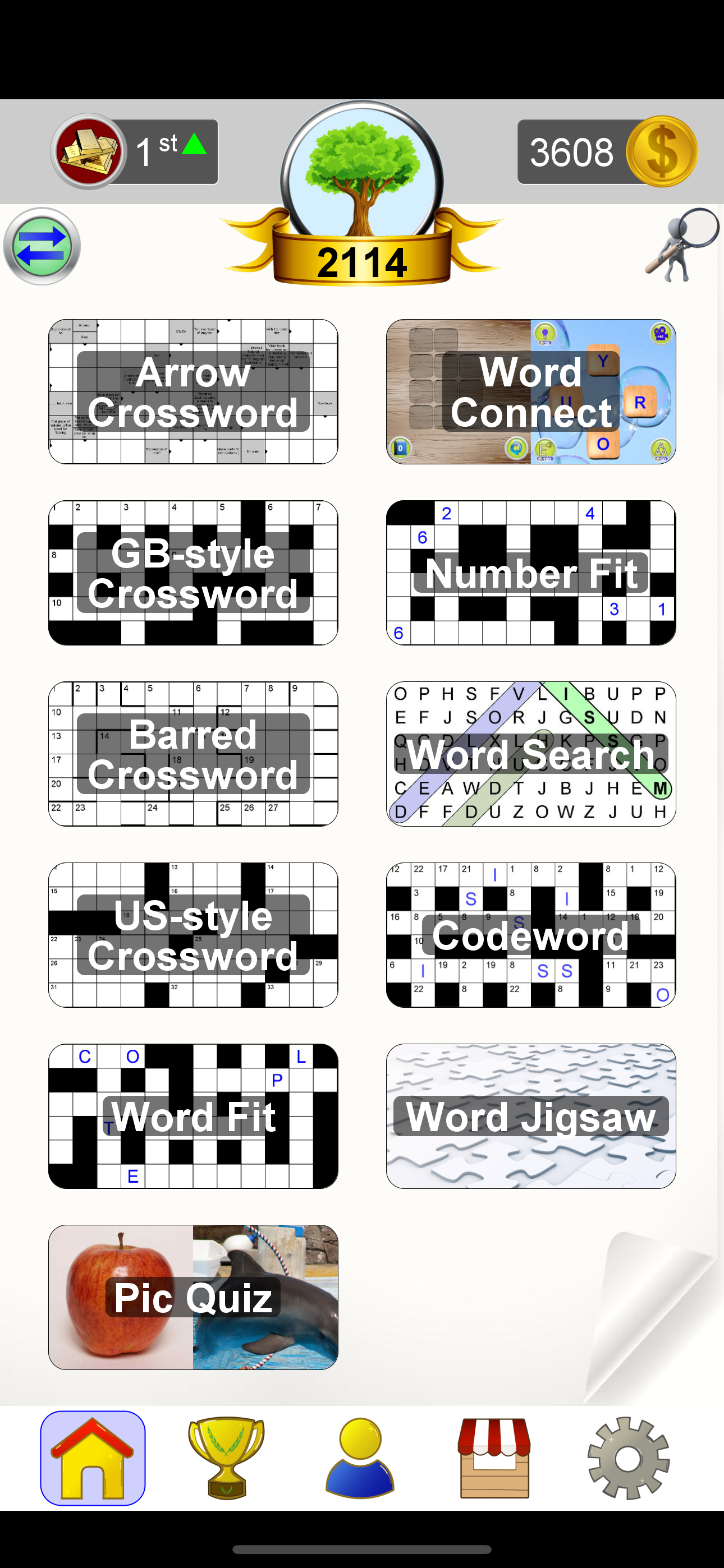 Arrow Crossword & Other Games