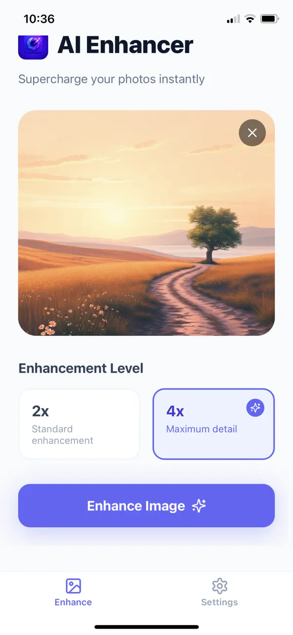 Screenshot #2 pour AI Image Enhancer