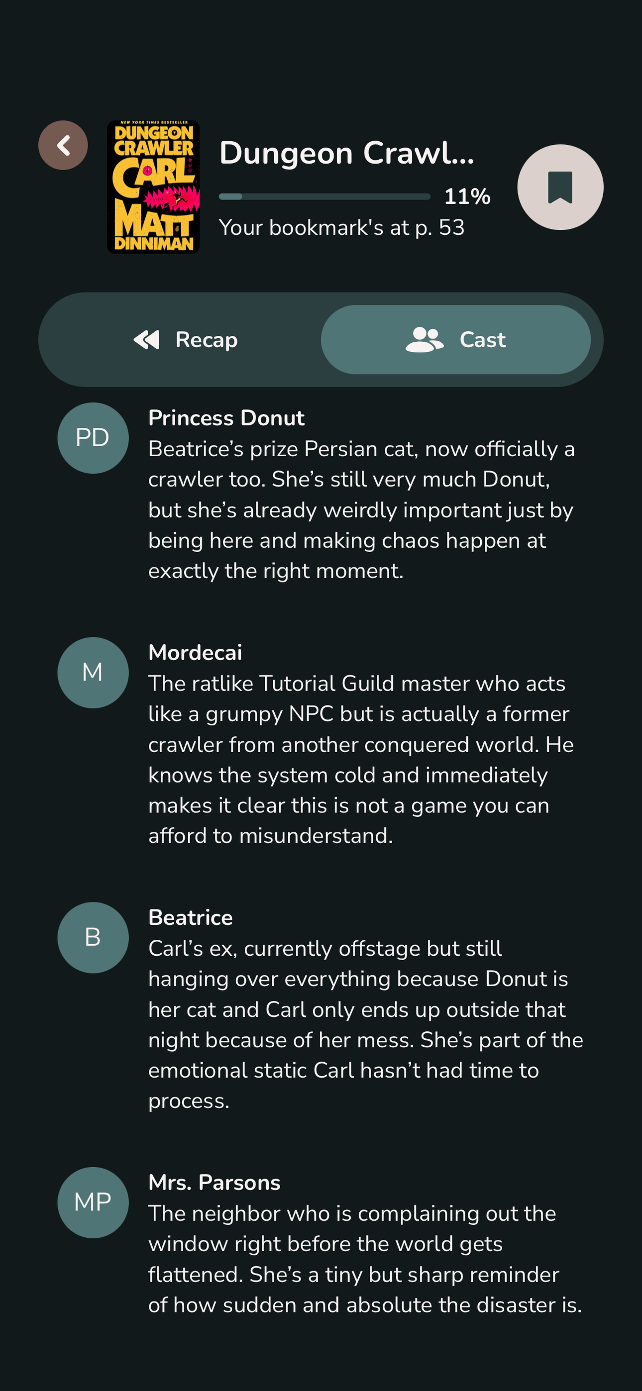 Magic Bookmark: Book Recaps screenshot 5