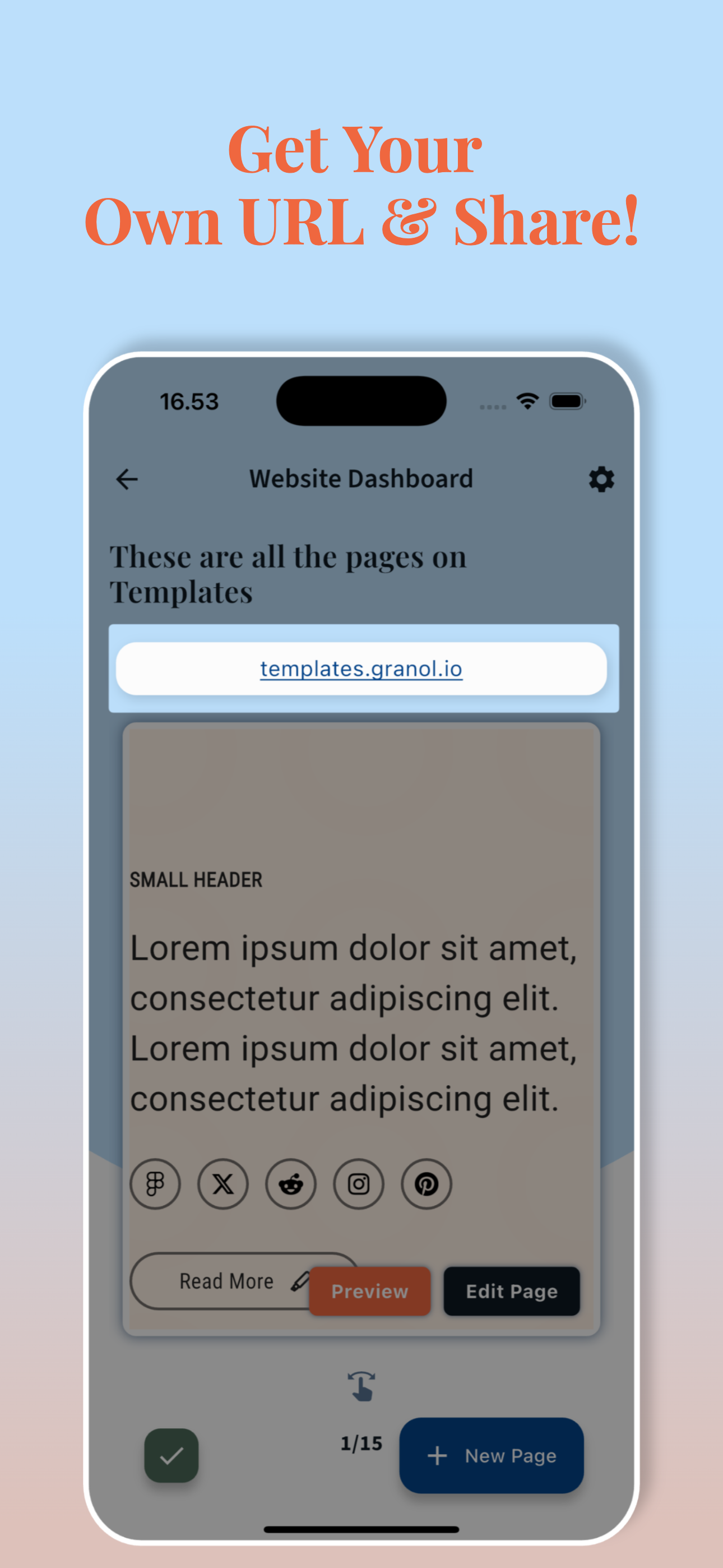 Granolio - Easy Website Build