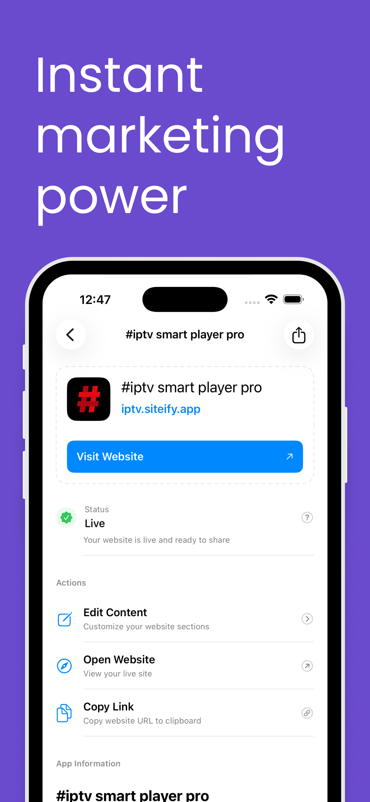 Siteify - Website Builder