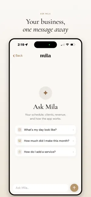 Mila: Booking for Lash Artists screenshot 2