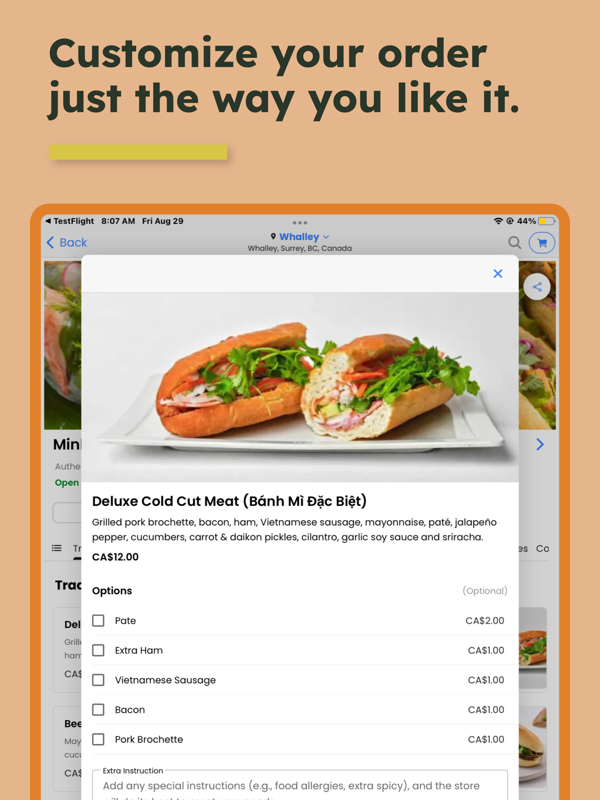 Minh Sandwiches