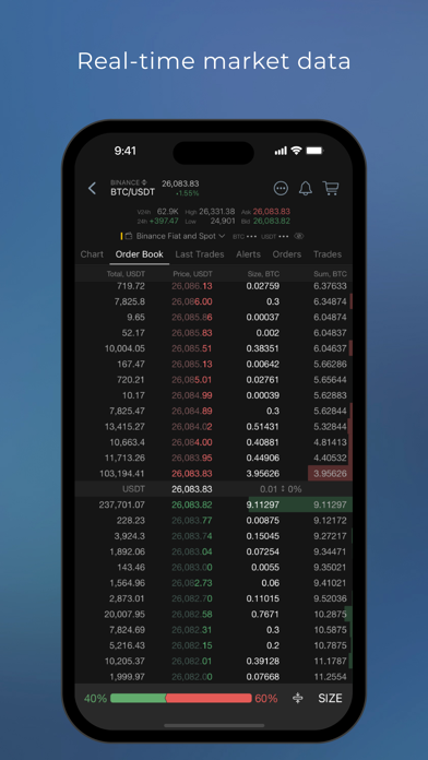 TabTrader - crypto terminal Screenshot