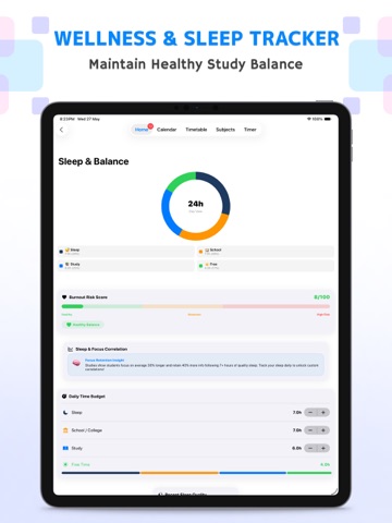 StudyFlow: Smart Study Planner iPad screenshot