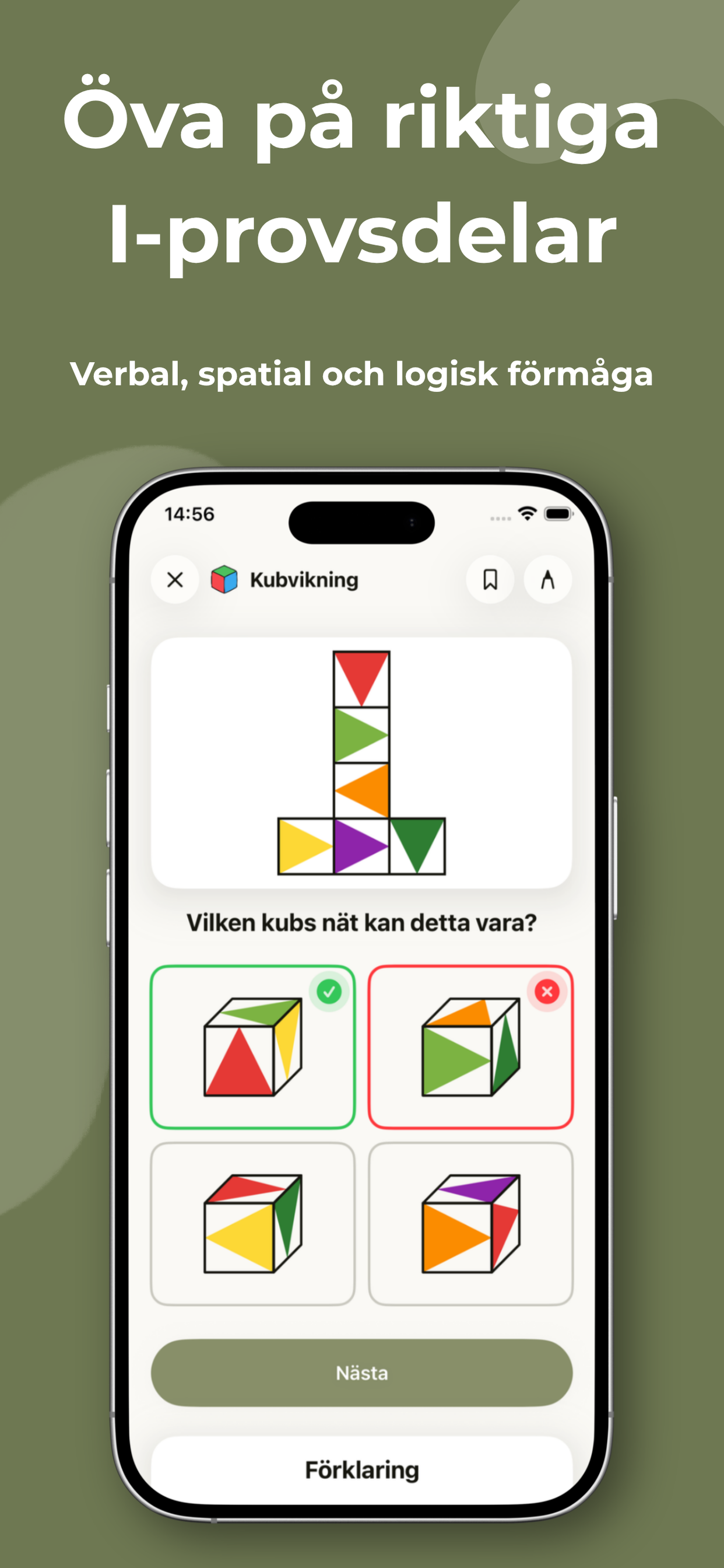 Mönstringsappen screenshot 3