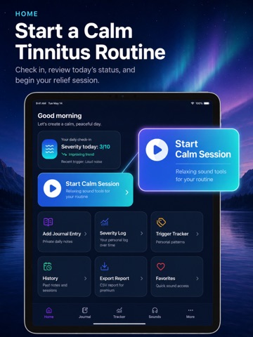 Tinnitus Relief Sound iPad screenshot