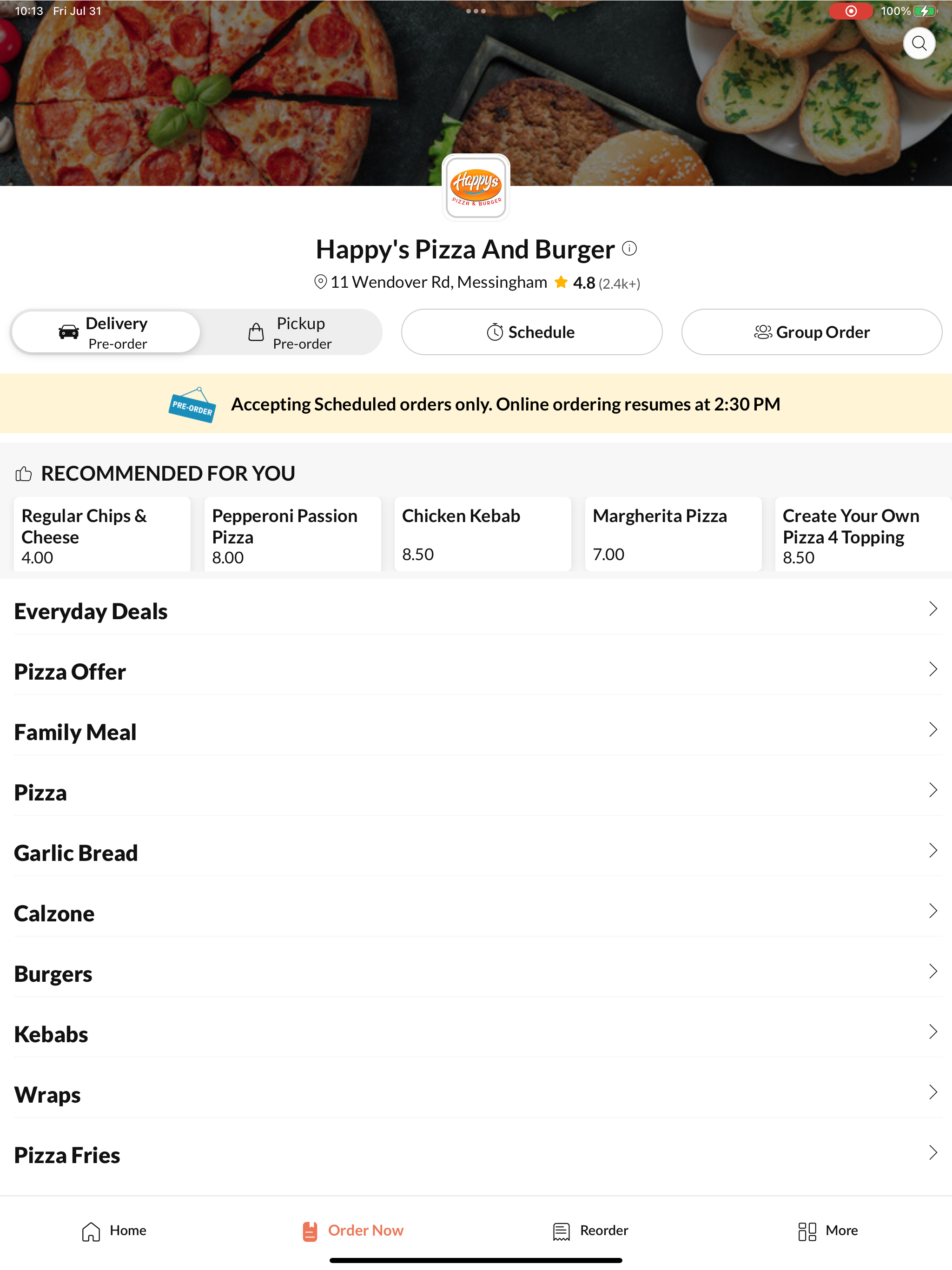 Happy's Pizza And Burger. screenshot 6