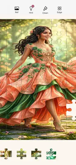 Captura de pantalla de Gown Jigsaw - Vestido Puzzle en iPhone 4