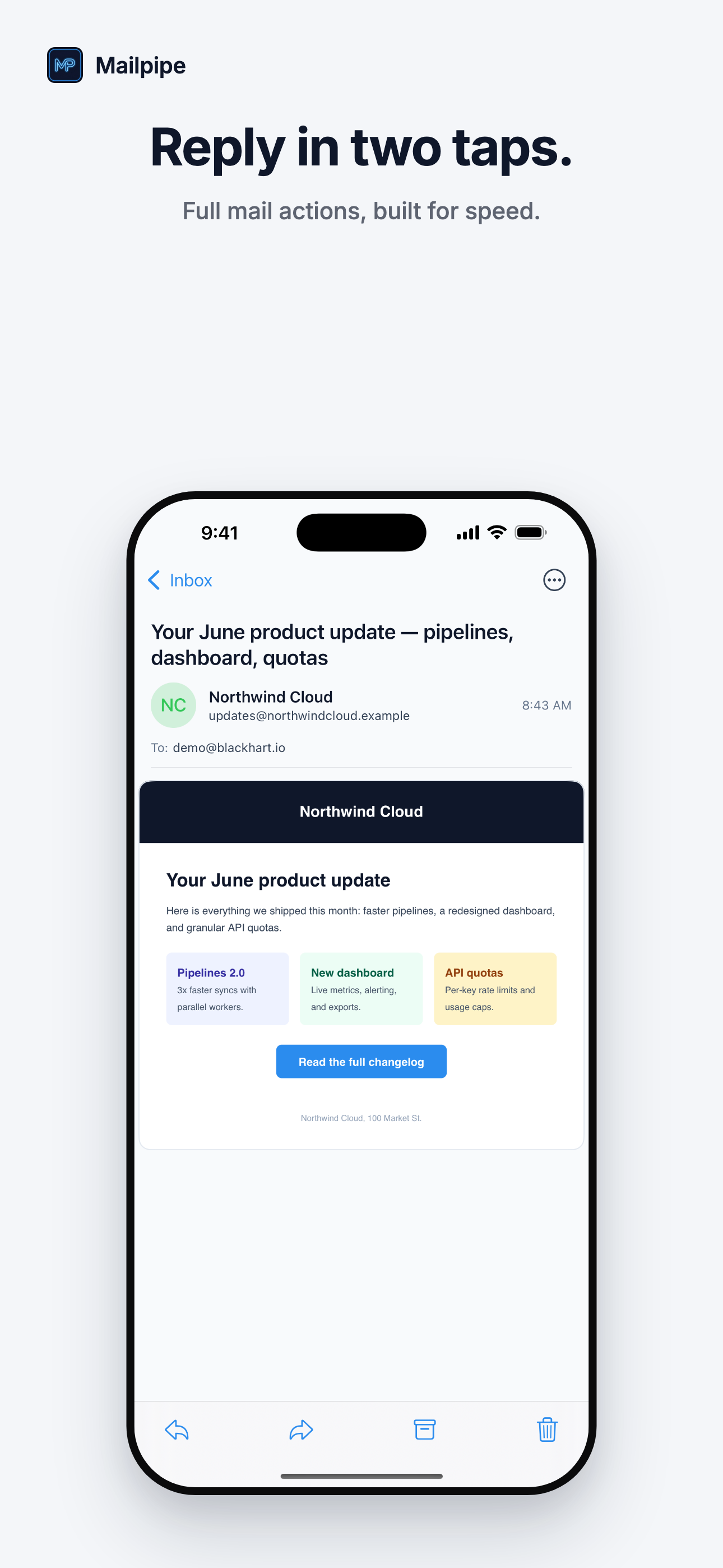 Mailpipe screenshot 4